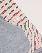 Striped short sleeves