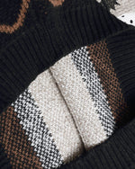 小狗刺綉撞色毛衣