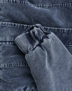 Washed distressed warm coat