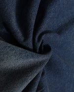 Color-blocked leopard print denim sweatshirt