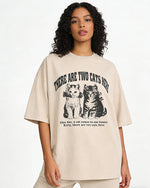 美式卡通小貓咪短袖