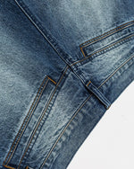 潑墨破洞牛仔褲