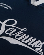 Contrast color stitching polo short sleeves