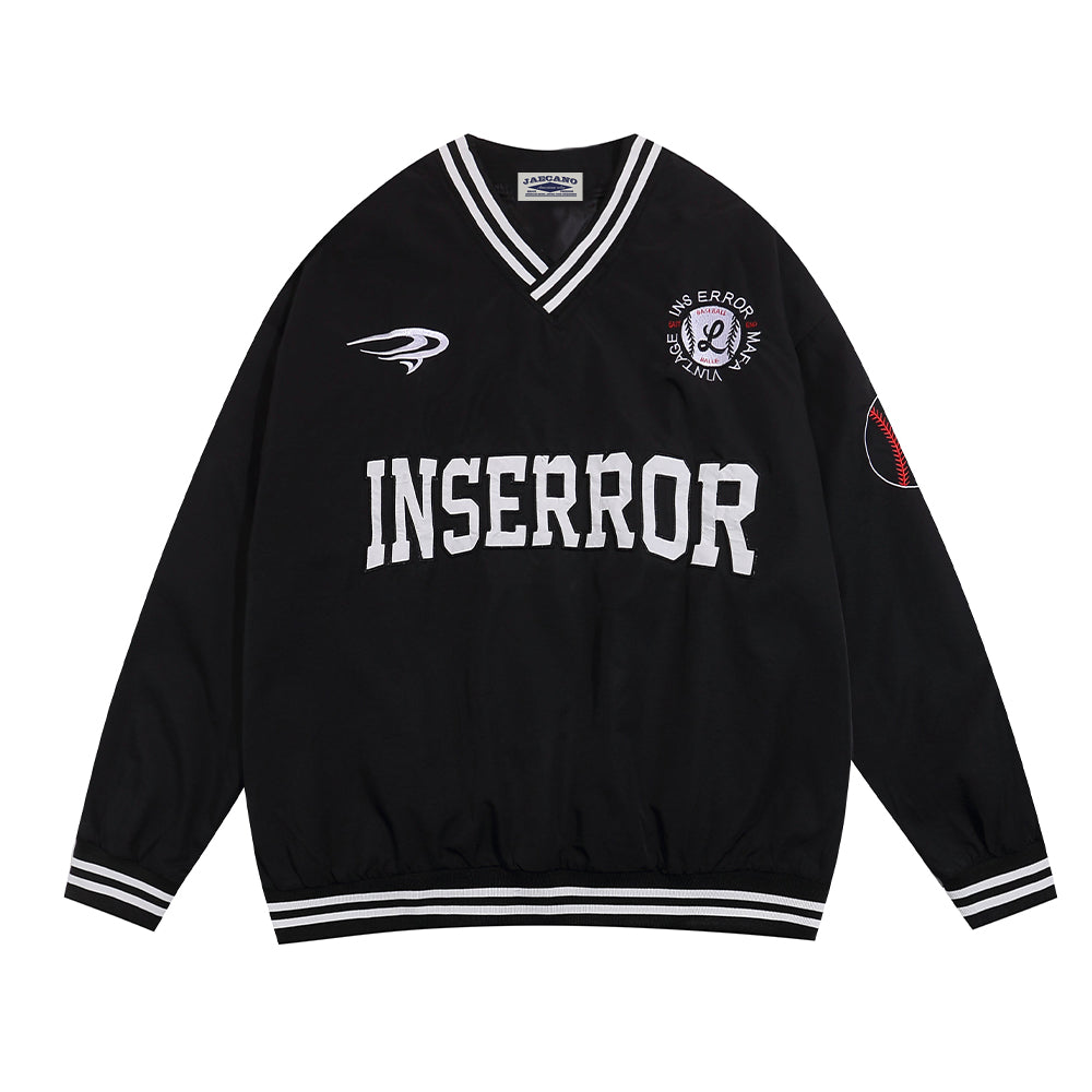 American retro letter long sleeves 