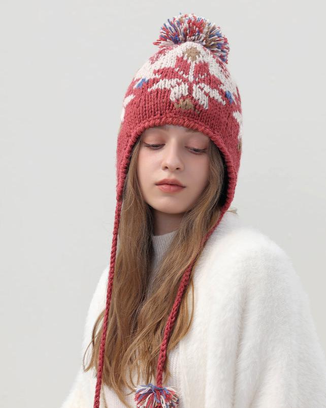 Cute thickened knitted hat