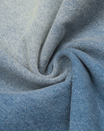 Washed distressed denim cropped shorts