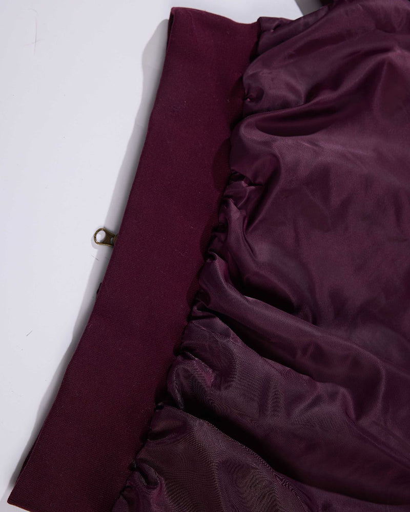 Unique color-blocked cotton-padded jacket