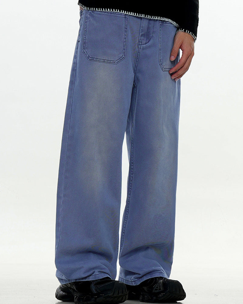 Casual straight trousers