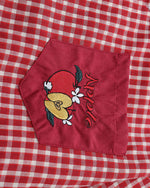 復古格紋短袖襯衫