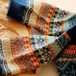 復古針織中筒襪