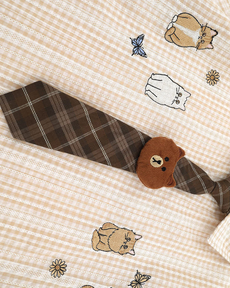 Cute Kitten Short Sleeve Shirt