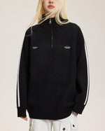 復古運動風立領毛衣