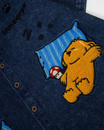 卡通刺綉短袖襯衫