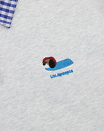 Retro simple loose short sleeves