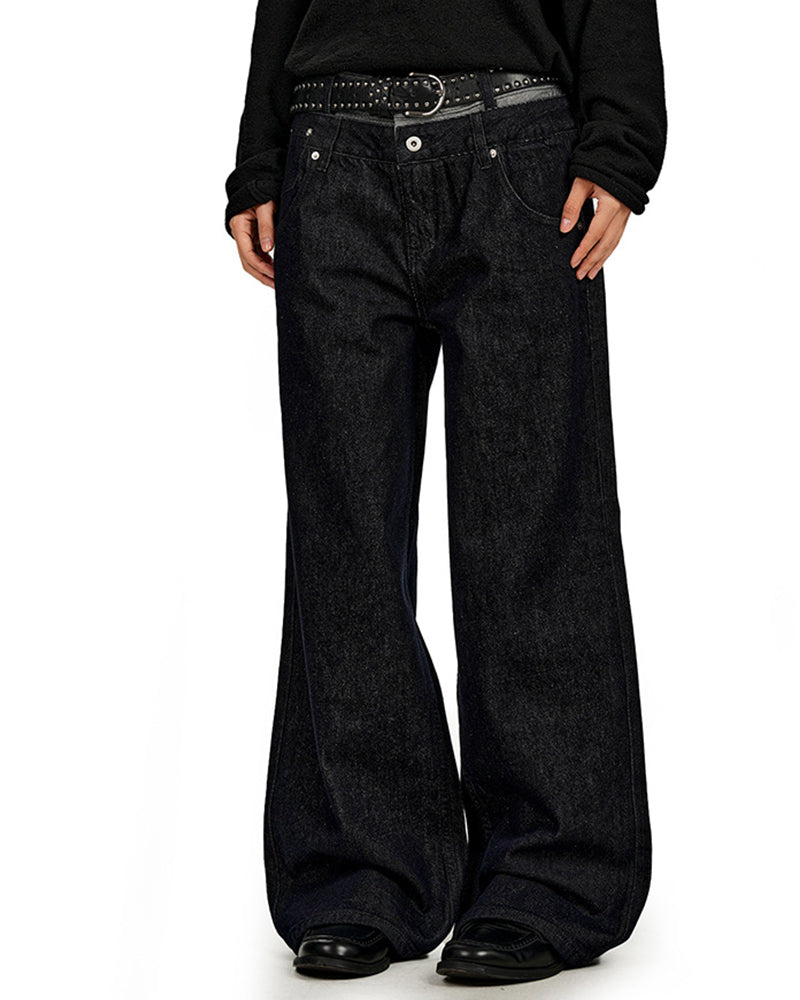 가짜 투피스 캐주얼 바지