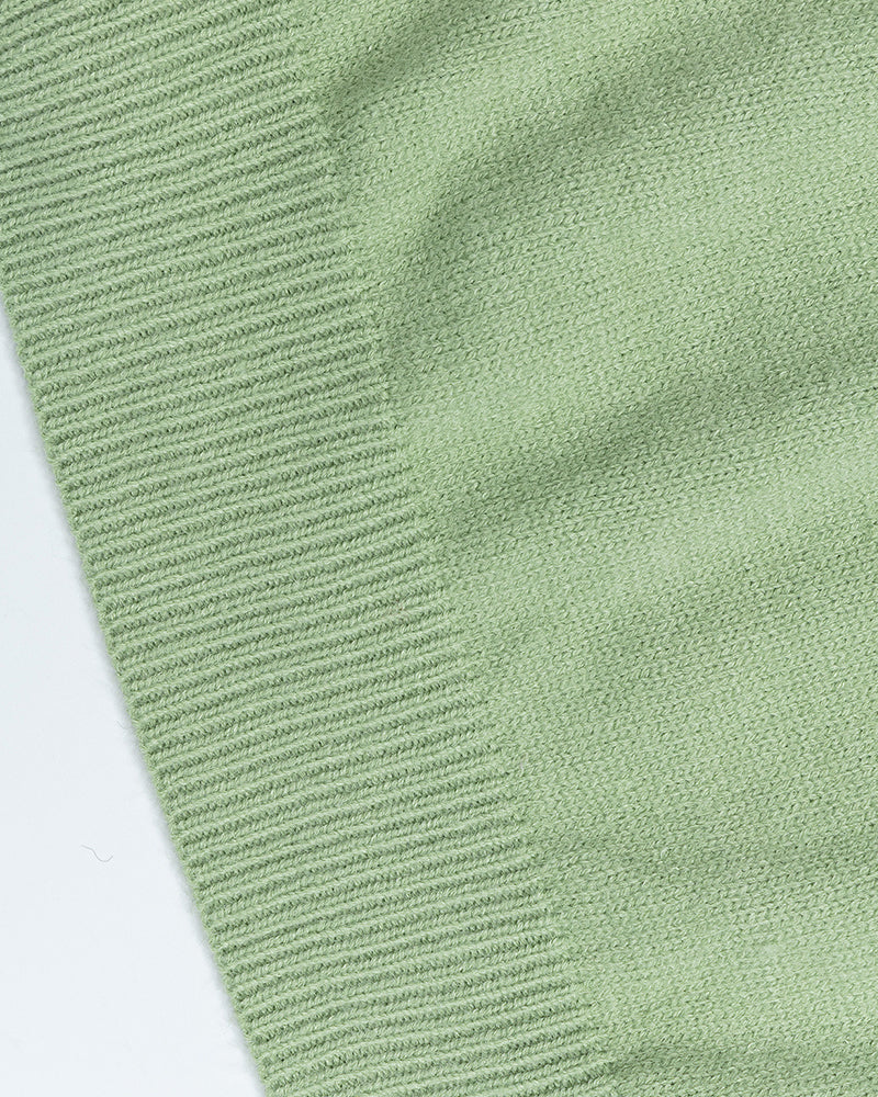 撞色可愛針織衫