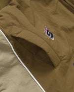 Patchwork racing suit jacket