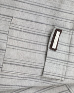 復古條紋長袖襯衫