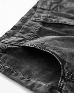 Distressed cropped trousers