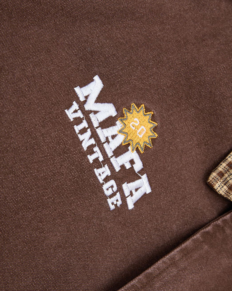 Stitched contrasting color couple's jacket