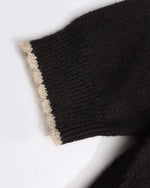 Hooded knit cardigan