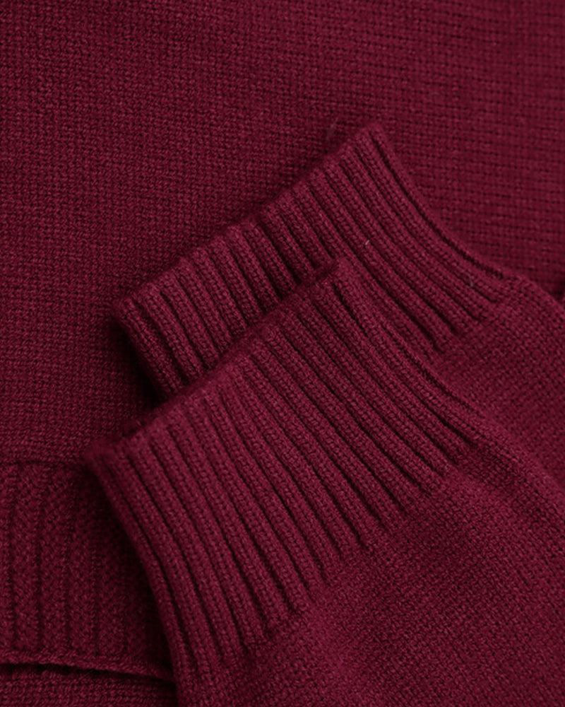 Faux two-piece knitwear