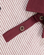 撞色條紋polo短袖