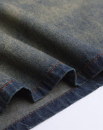 水洗刺綉牛仔短袖