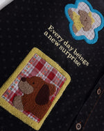 趣味卡通拼接襯衫