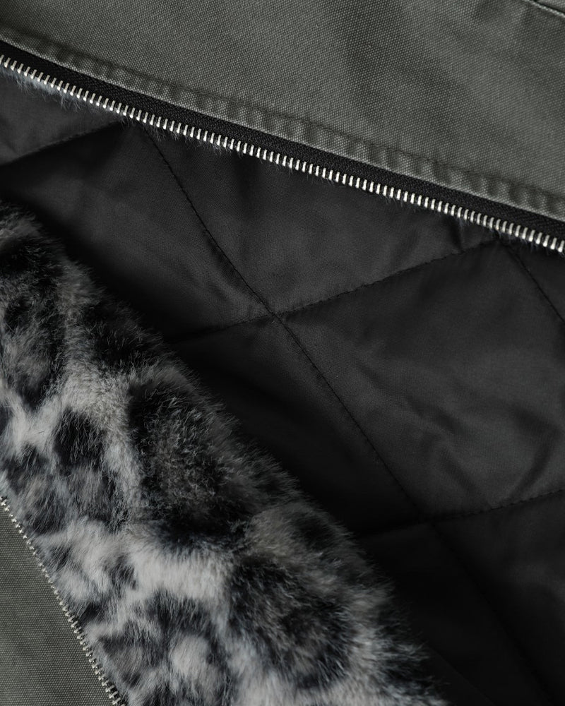 Patchwork cotton-padded jacket