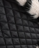 Zebra-print cotton coat