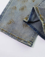 休閑直筒牛仔褲