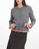 收腰短款針織毛衣（毛衣）