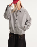 Solid color short coat