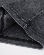 水洗拼接翻領短袖