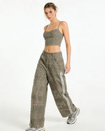 休閑波點牛仔褲