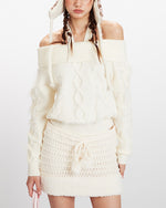 挂脖一字領針織衫（女款）