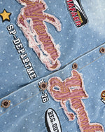 水洗波點短袖襯衫