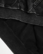 워시드 블랙 디스트레스드 커플 재킷