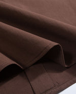 Embroidered contrast plaid short-sleeved shirt