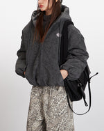 디스트레스드 후드 재킷