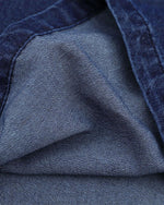 콘트라스트 패치 데님 반팔