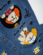 復古撞色短袖襯衫