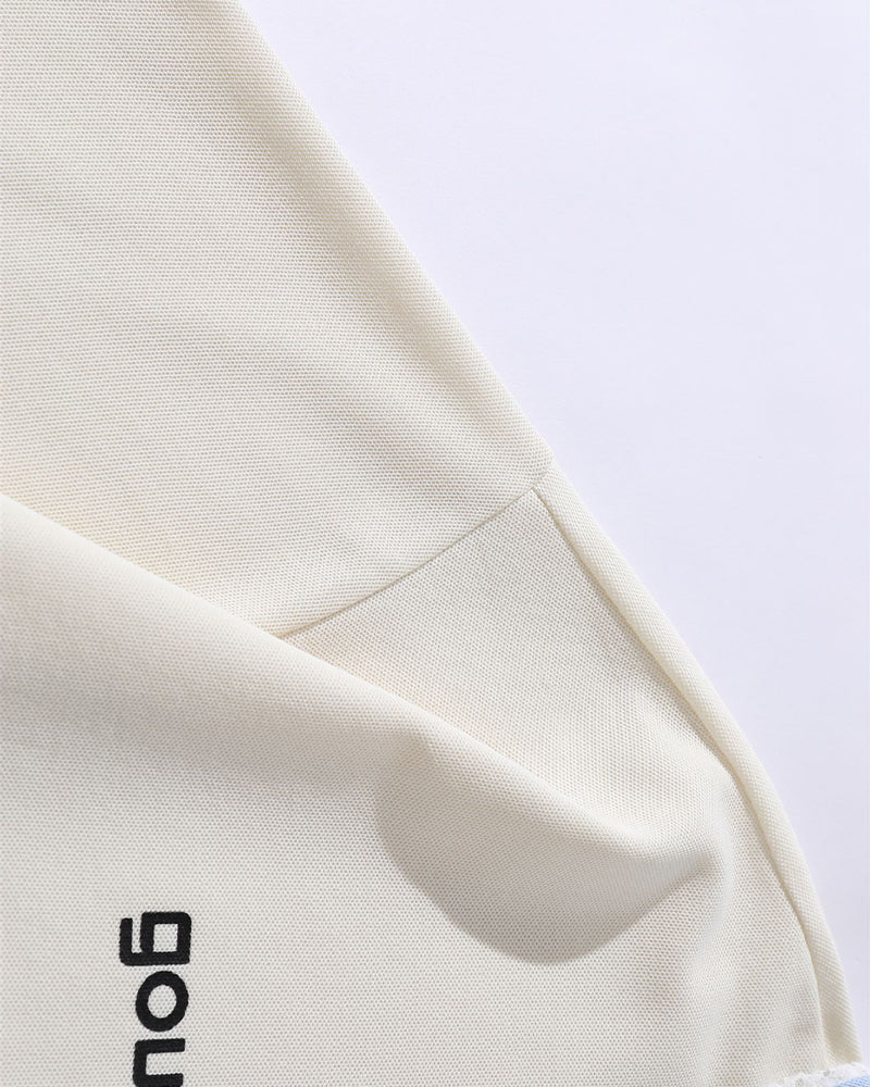 Contrast color cute short sleeves