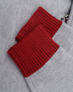 Contrast Butterfly Pullover Sweater