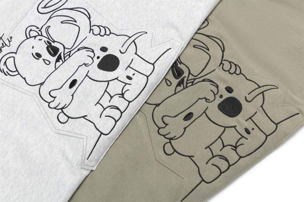 Retro bear short sleeves