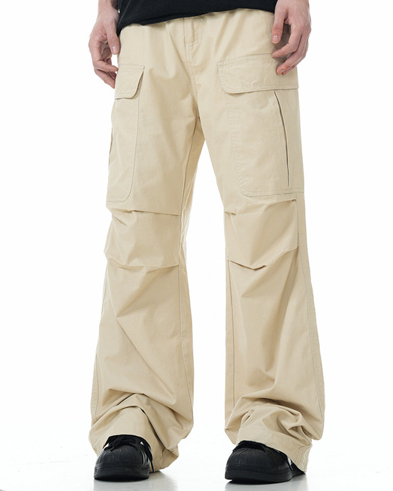Multi-pocket casual trousers