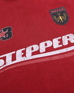 Lettering print crew neck short sleeves