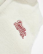 레트로 스타일 자수 레터링 두꺼운 조끼 (양면)