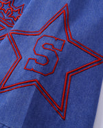 빈티지 워시드 자수 반팔